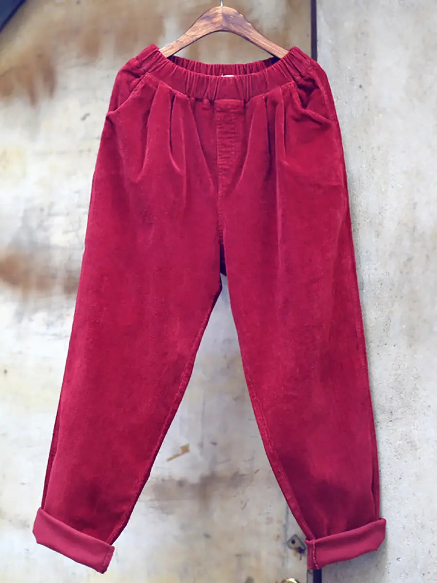 Spring Croduroy Harem Pants