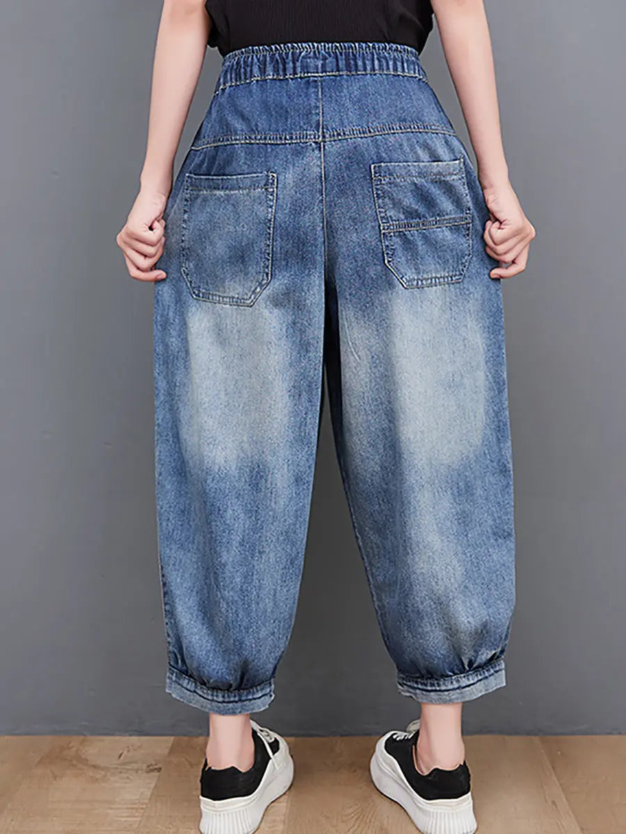 Wahed Spliced Denim Pants