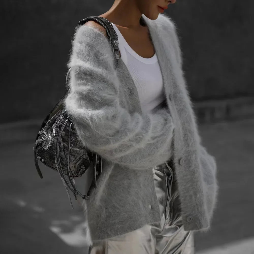 Cardigans V-neck Oversized Knitted Sweater