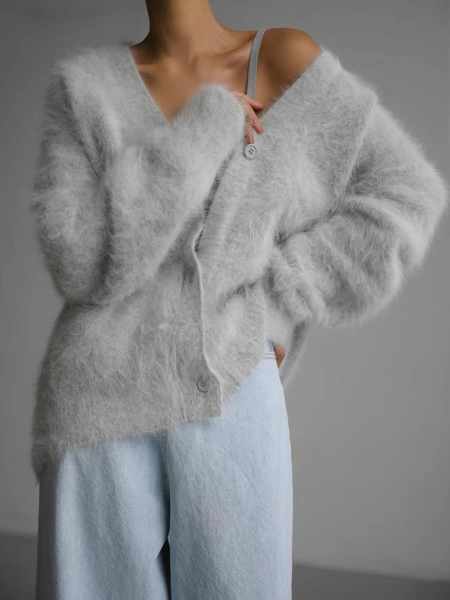 Cardigans V-neck Oversized Knitted Sweater
