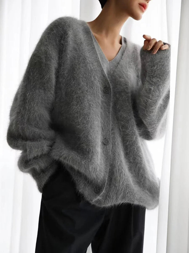 Cardigans V-neck Oversized Knitted Sweater