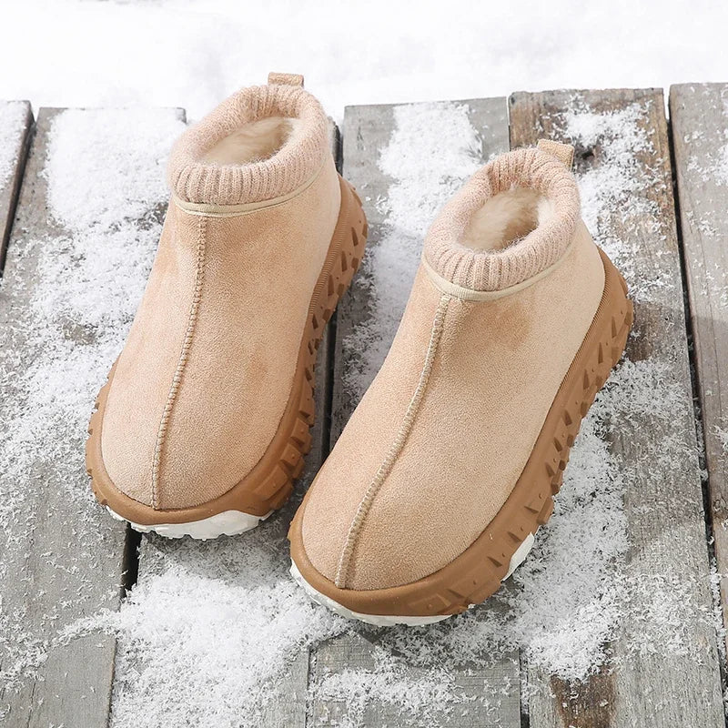 Knitted Cold-proof Warm Non-slip Thick-soled Snow Boot