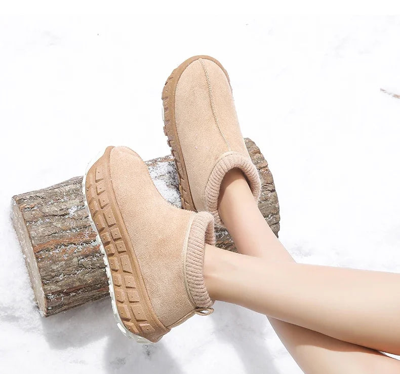 Knitted Cold-proof Warm Non-slip Thick-soled Snow Boot