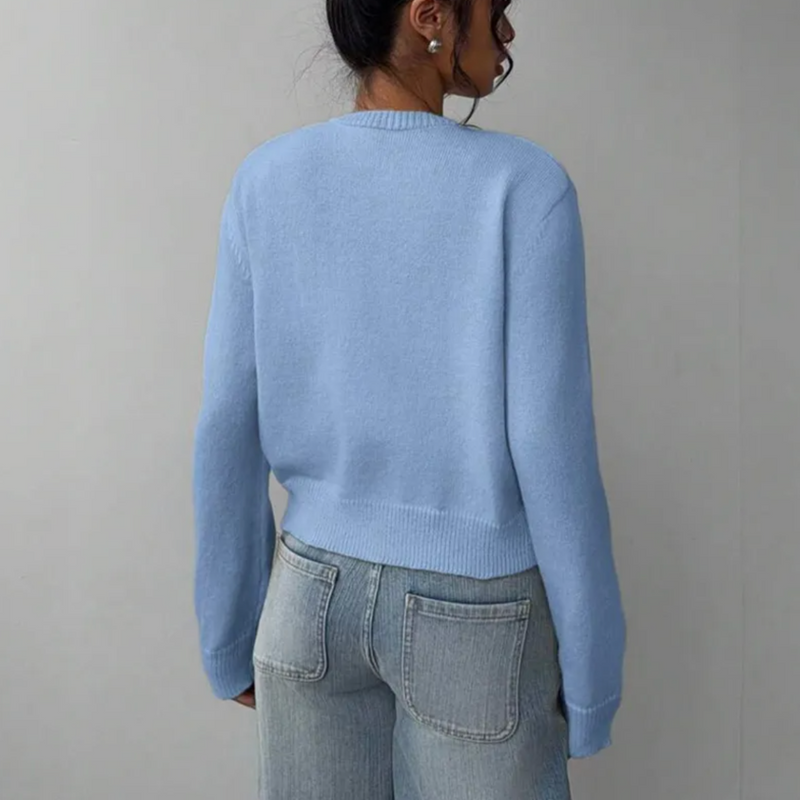 Fiona | ’s Spring Cropped Button Cardigan