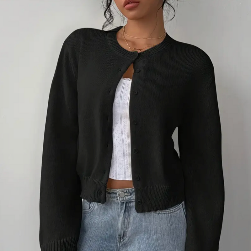 Fiona | ’s Spring Cropped Button Cardigan