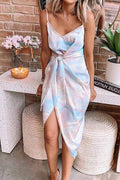 Tie-dye Bandage Midi Dresses