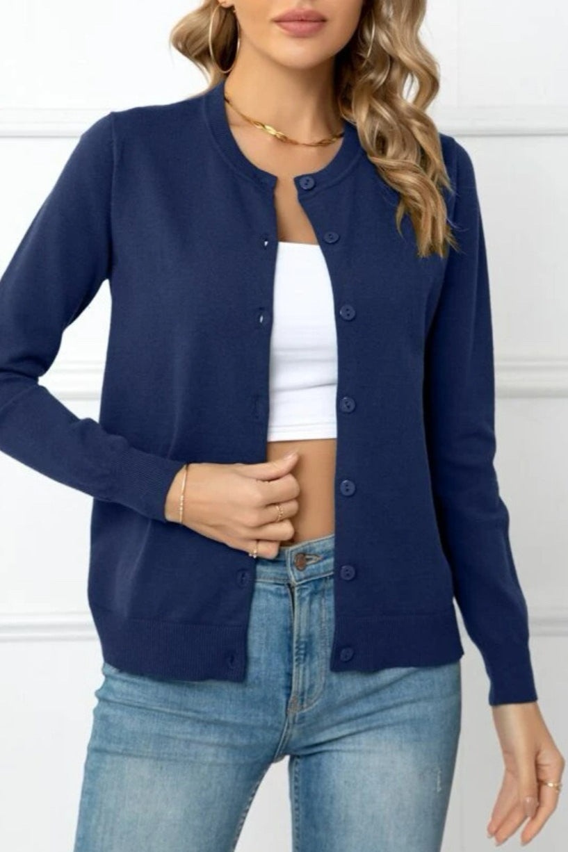 Color Knit Cardigan