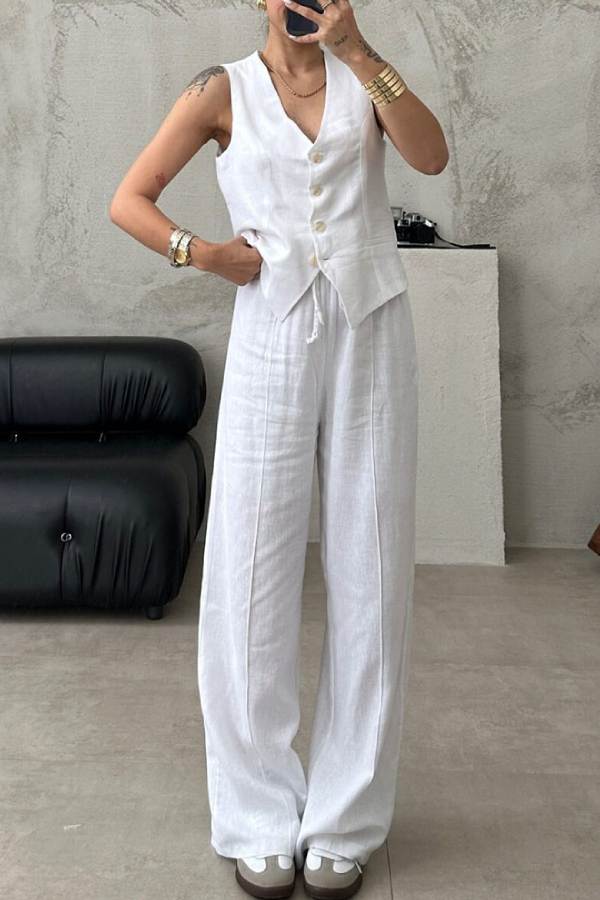 Work Vest and Trousers Two-piece Set