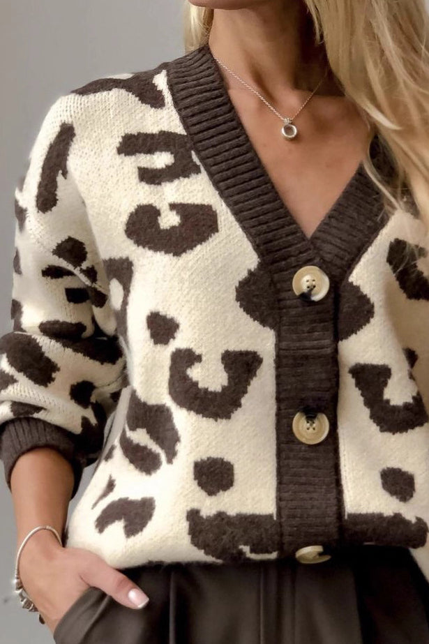 Leopard Pattern Cardigan