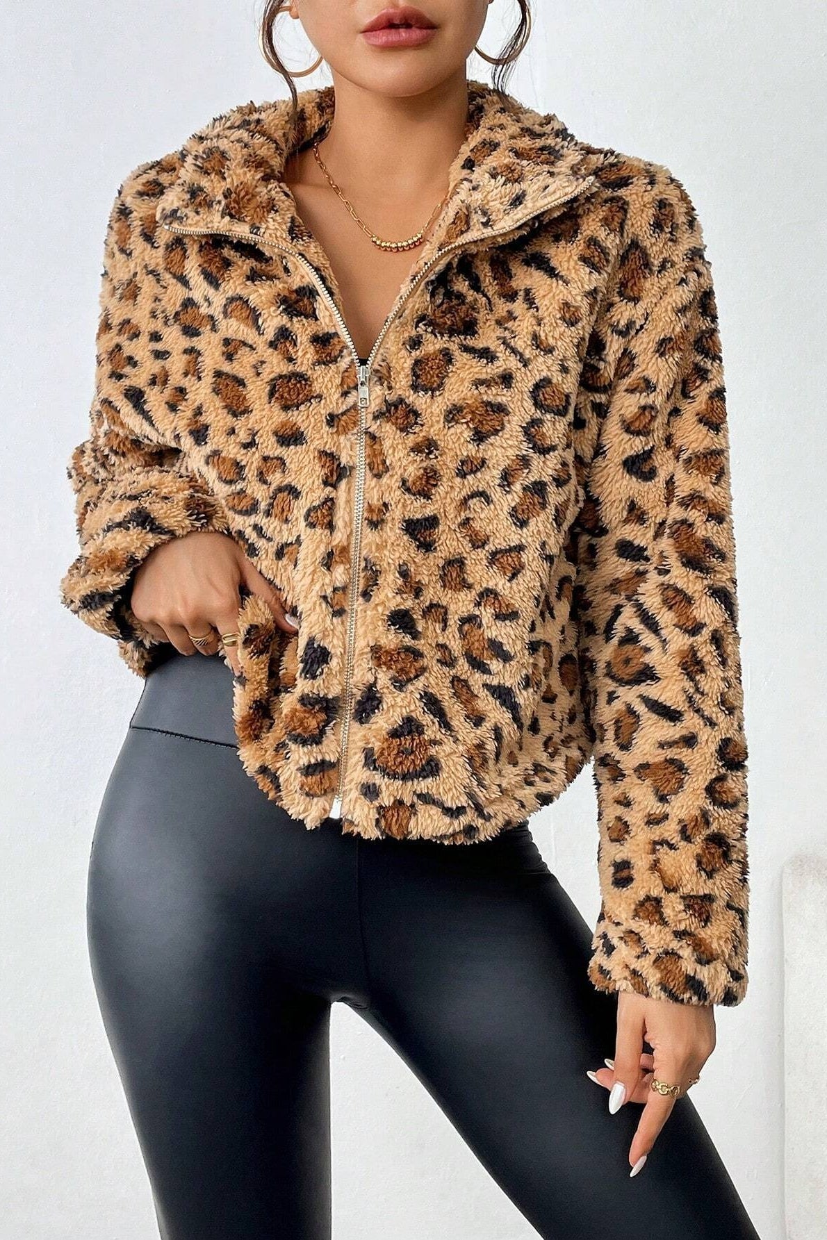 Reversible Fleece Cardigan Coat