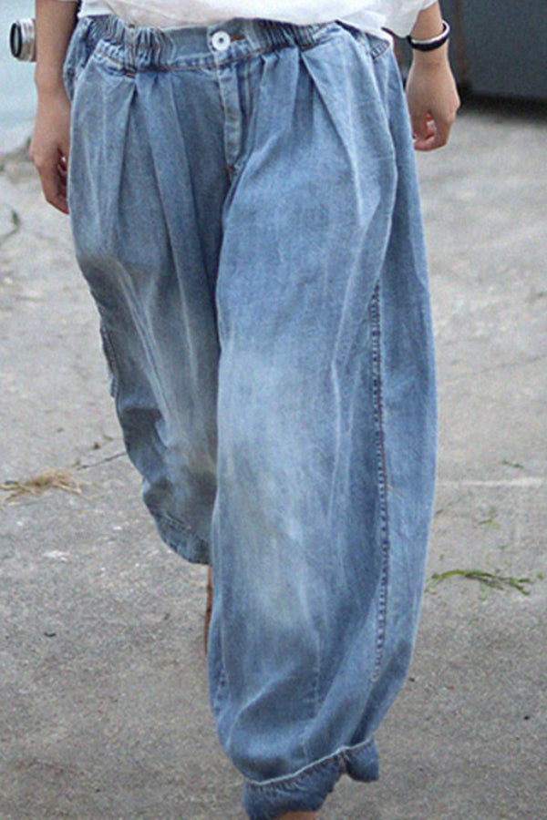 Printed Oversized Harem Pants