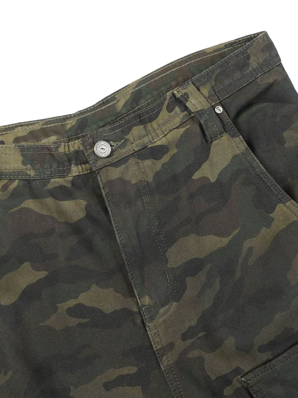 Camo Wide-leg Cargo Overalls - Style