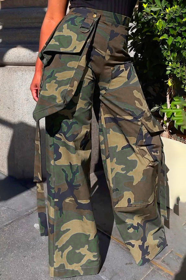 Camo Multi-pocket Cargo Pant