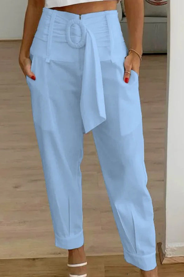 High Waisted Suit Pants
