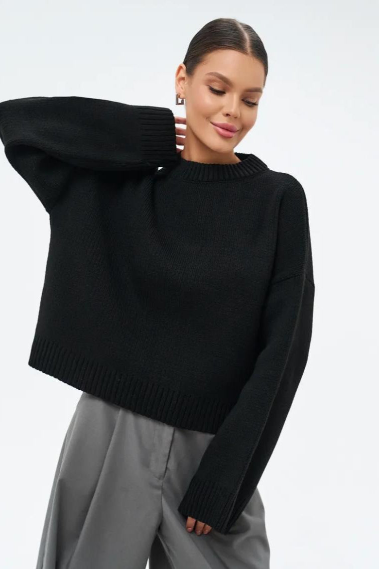 Crewneck Loose Knit Sweater