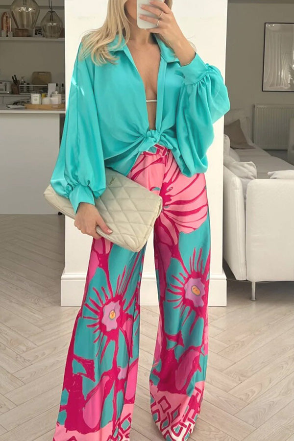 Home Loose Personality Wide-leg Pants