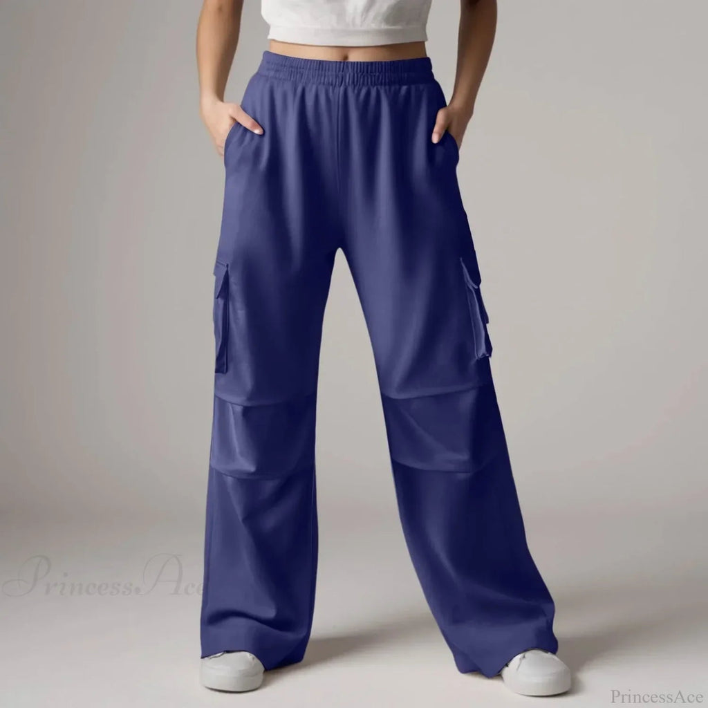 Baggy Cargo Sweatpants With Pockets Pants