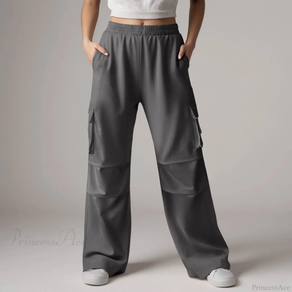 Baggy Cargo Sweatpants With Pockets Pants