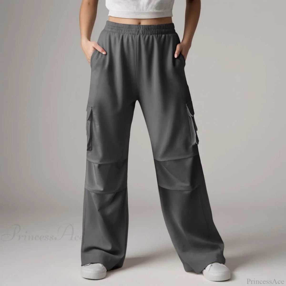 Baggy Cargo Sweatpants With Pockets Pants