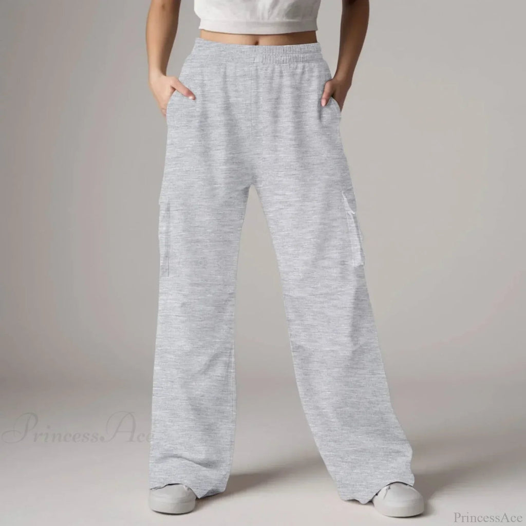 Baggy Cargo Sweatpants With Pockets Pants
