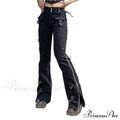 Bandage Low Waist Cargo Pants