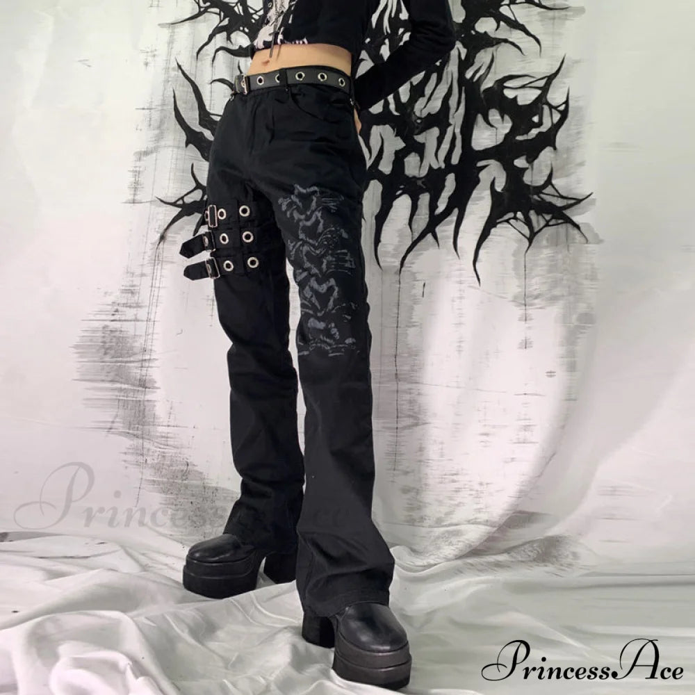 Bandage Low Waist Cargo Pants