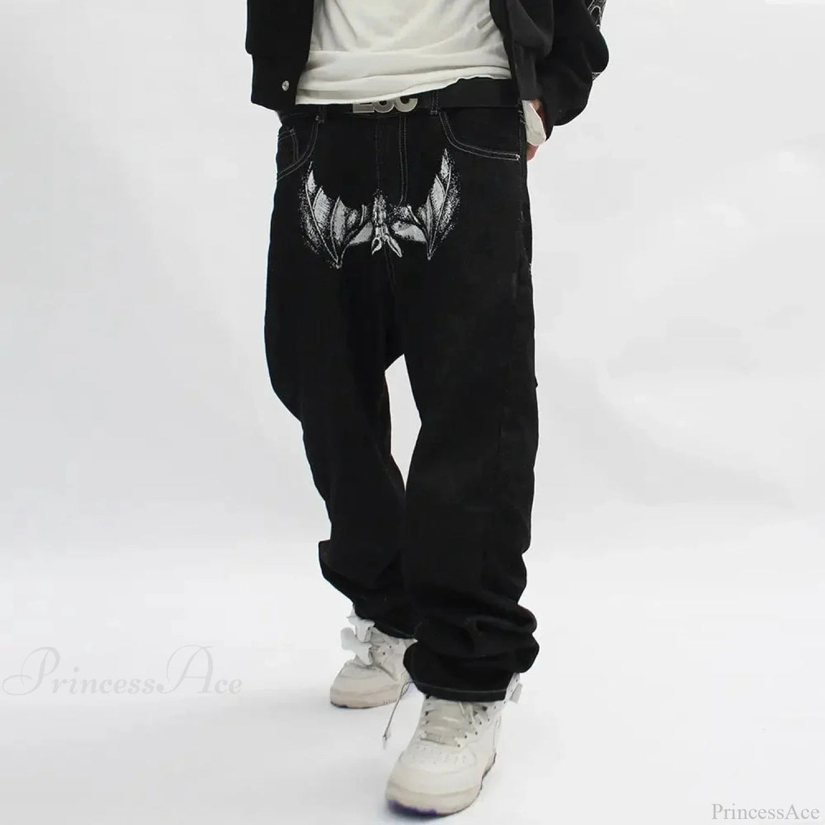 Bat Print Gothic Pant