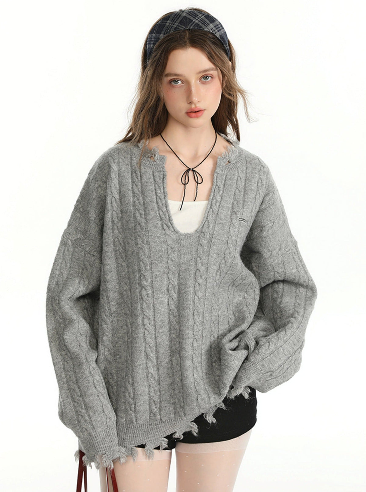 Autumn Color Sweater and Inner Vest Set