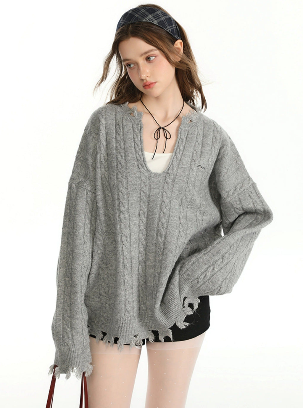 Autumn Color Sweater and Inner Vest Set