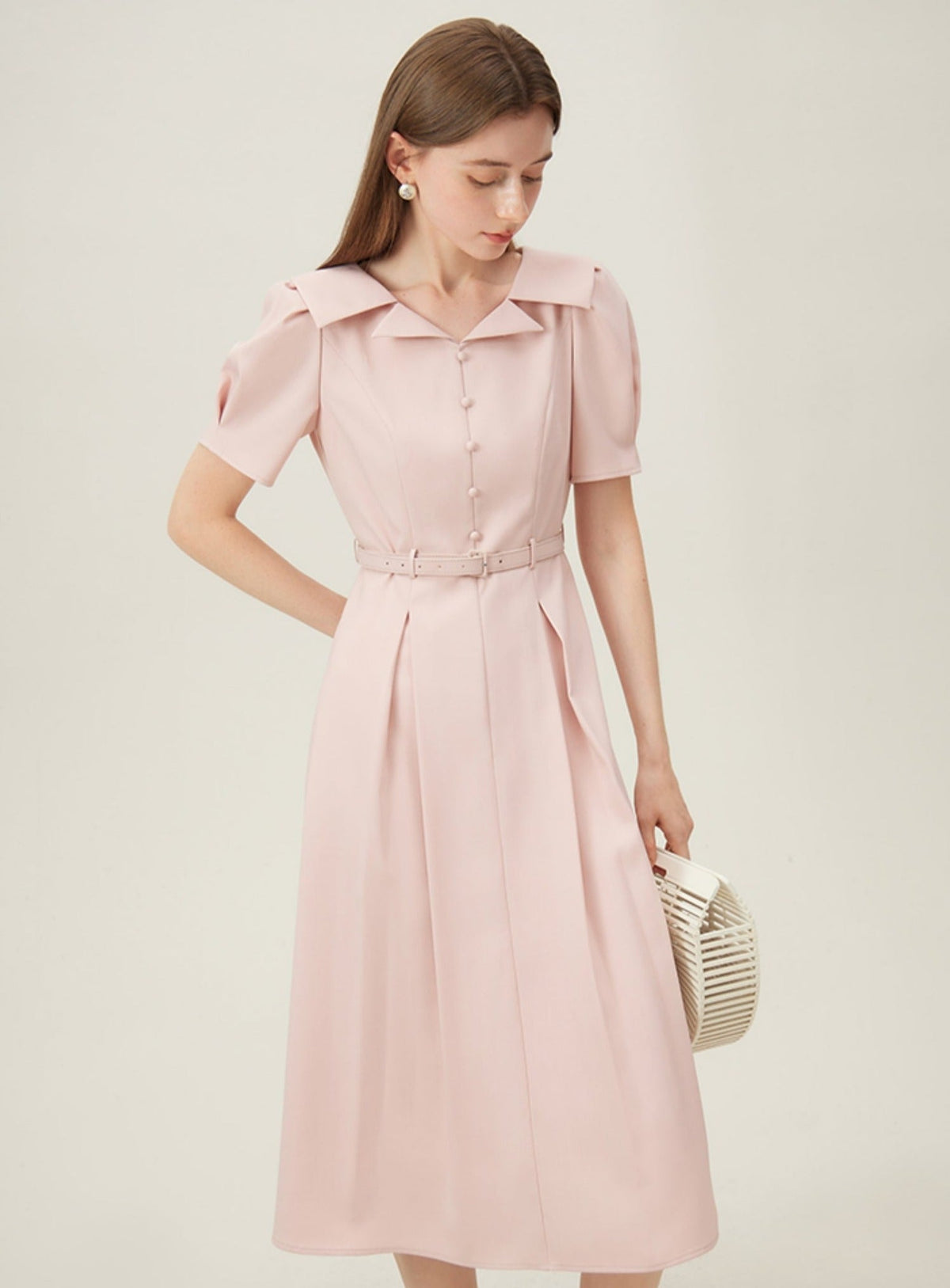 -inspired Silhouette Midi Dress