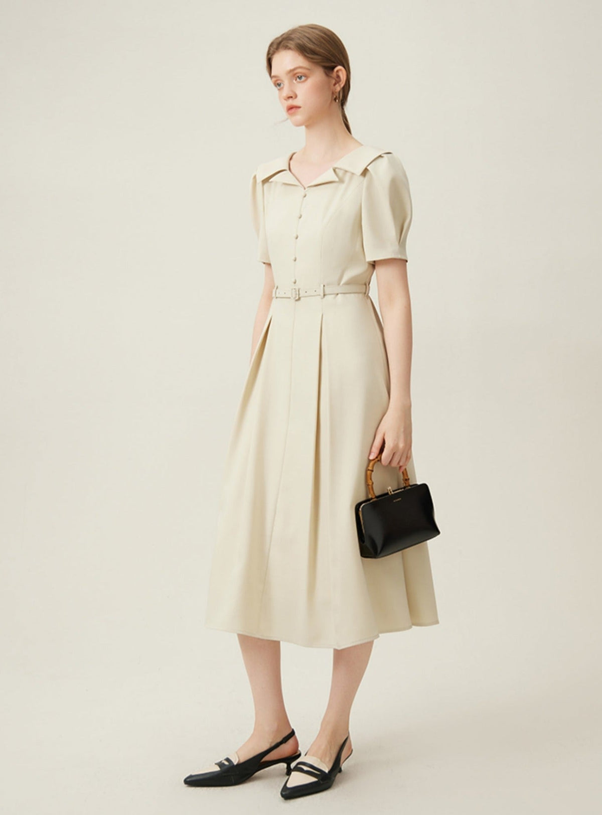 -inspired Silhouette Midi Dress