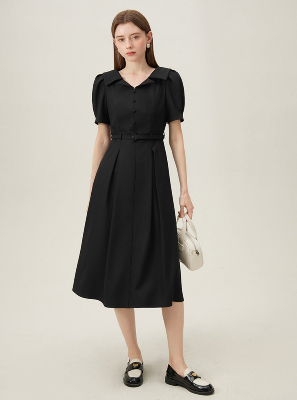 -inspired Silhouette Midi Dress