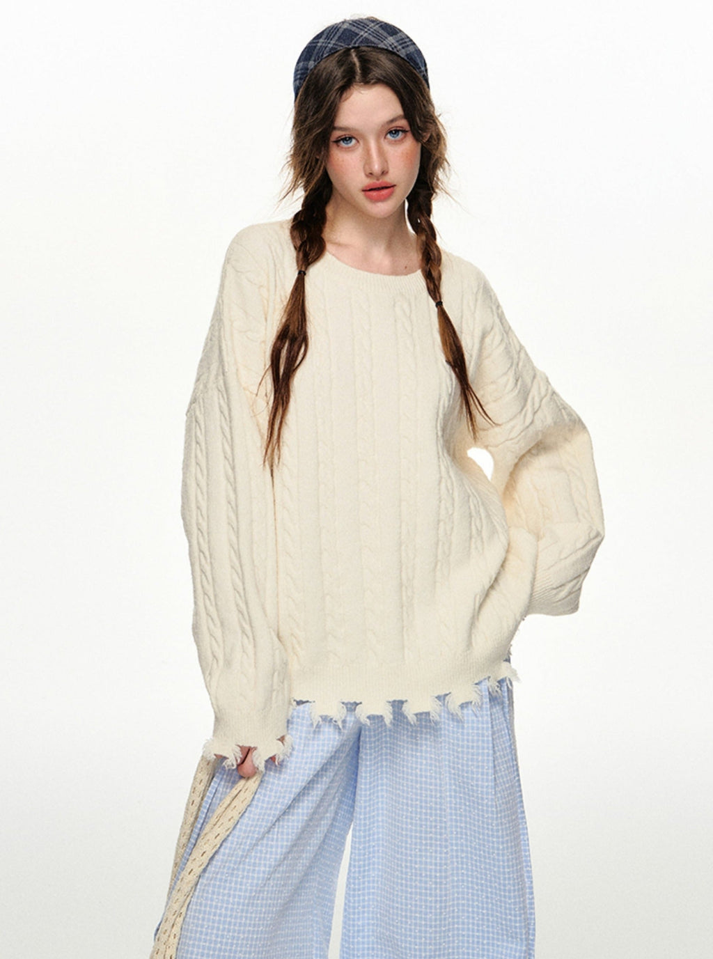 Autumn Color Sweater and Inner Vest Set