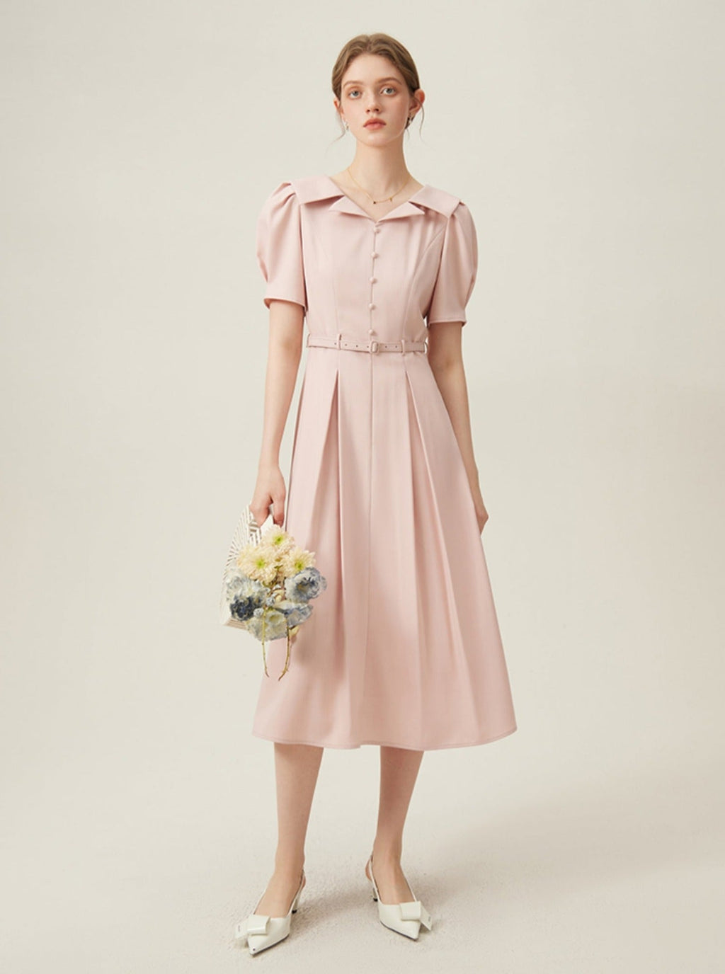 -inspired Silhouette Midi Dress