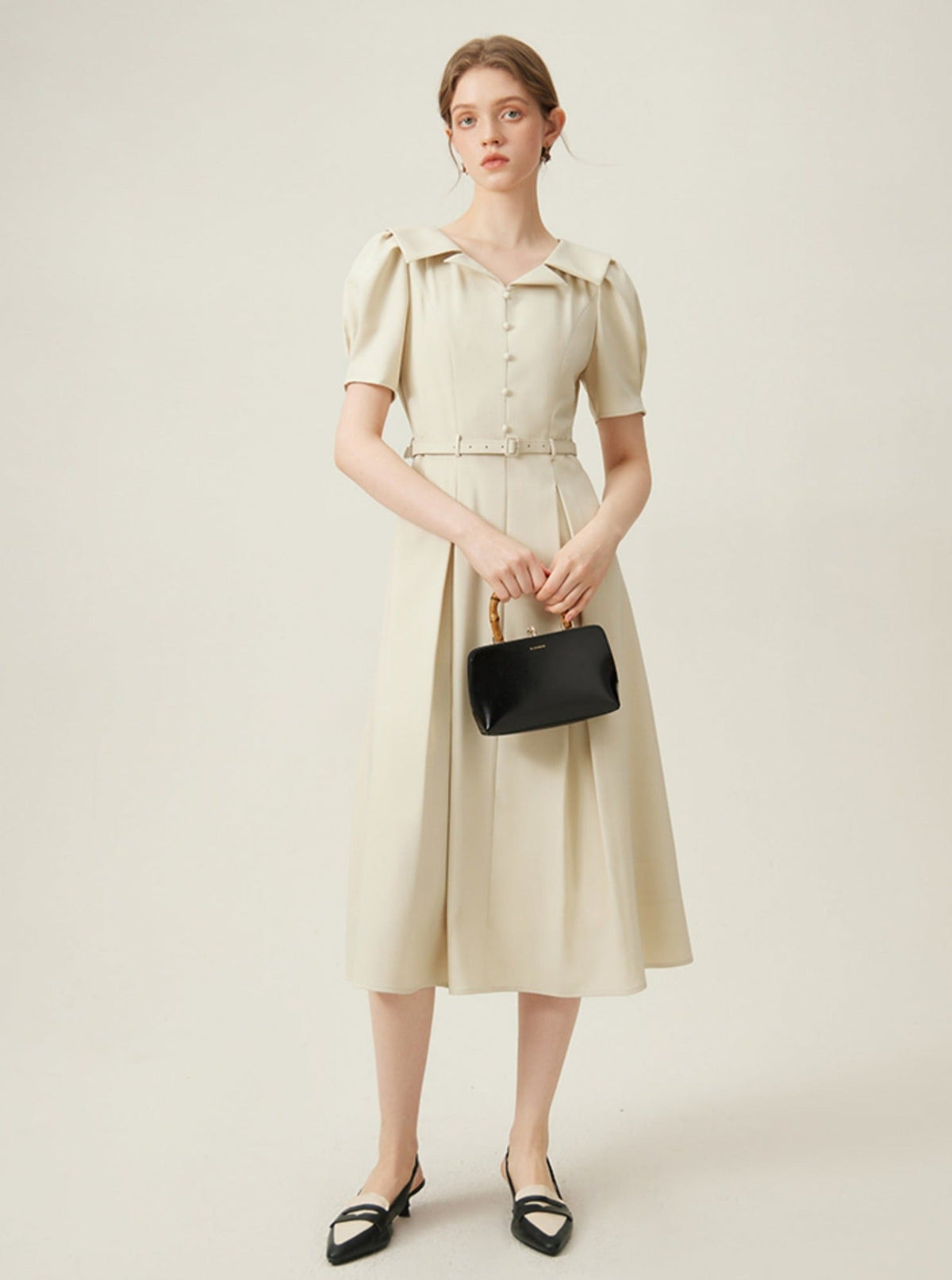 -inspired Silhouette Midi Dress