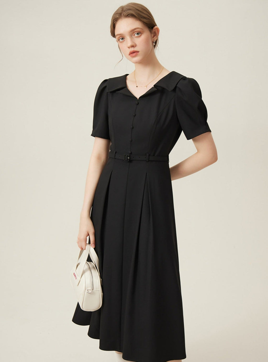 -inspired Silhouette Midi Dress