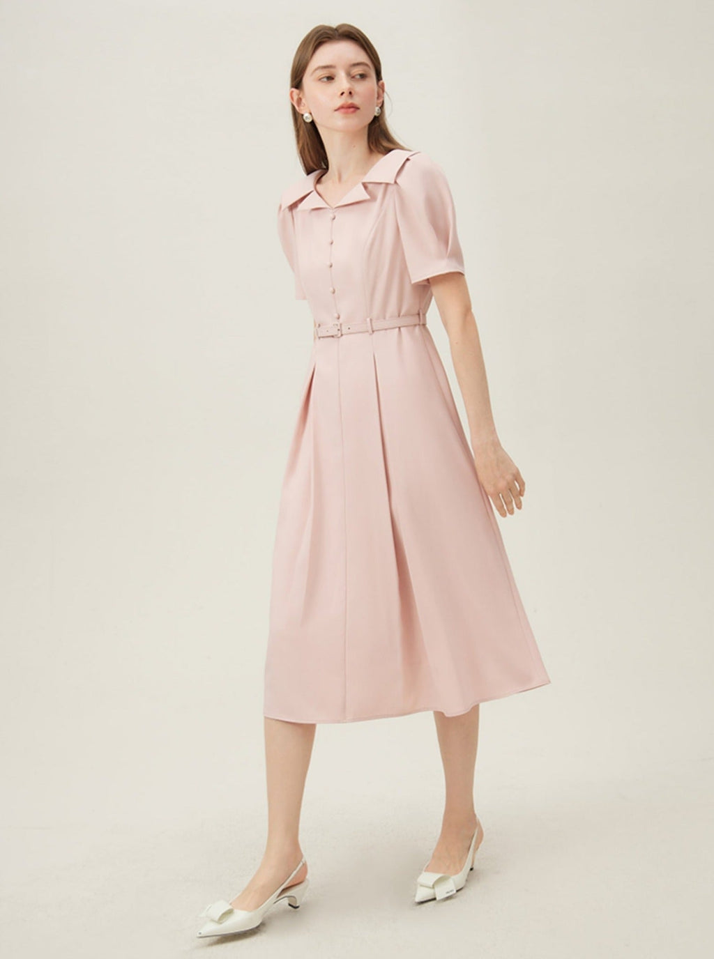 -inspired Silhouette Midi Dress
