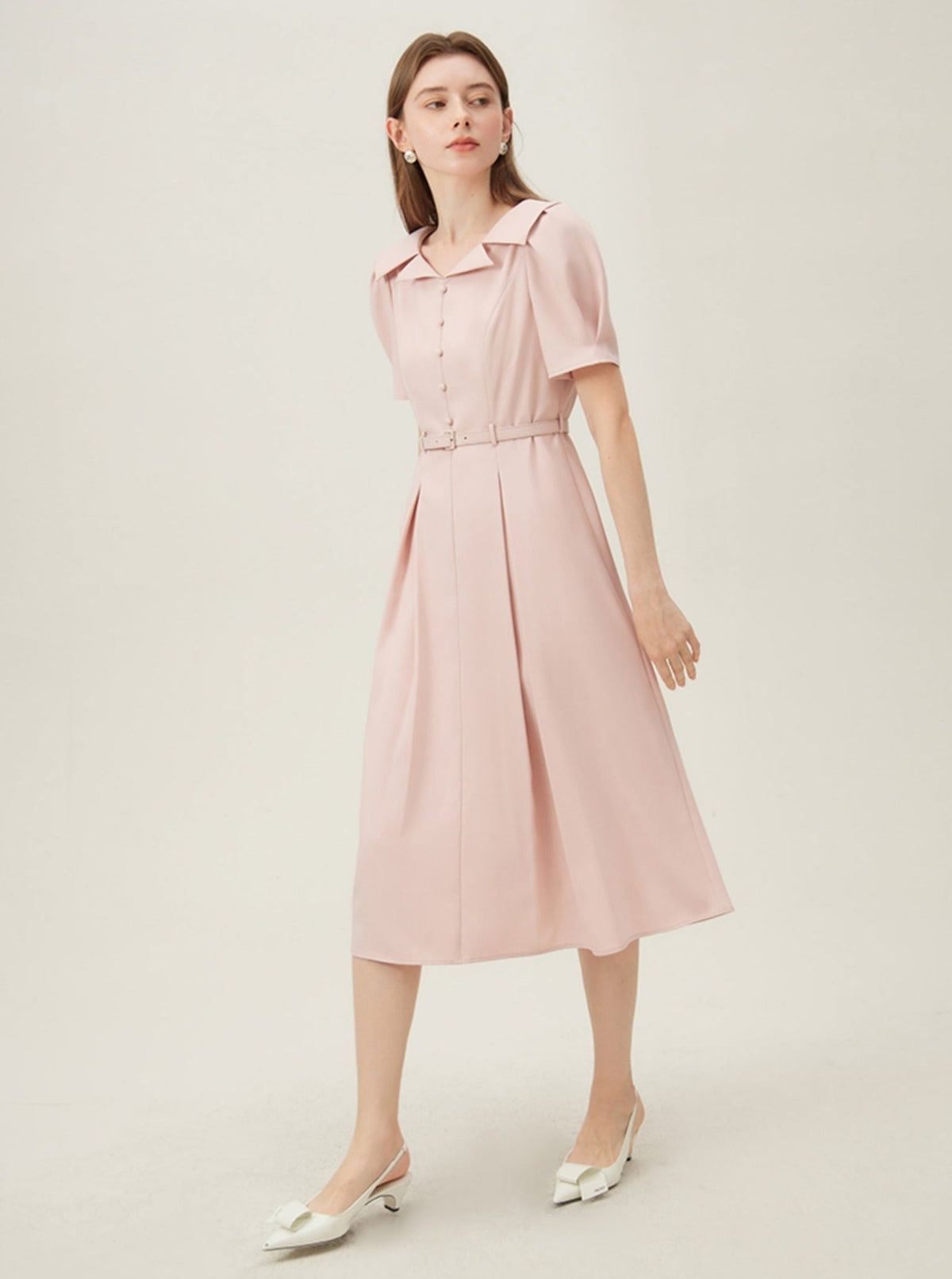 -inspired Silhouette Midi Dress