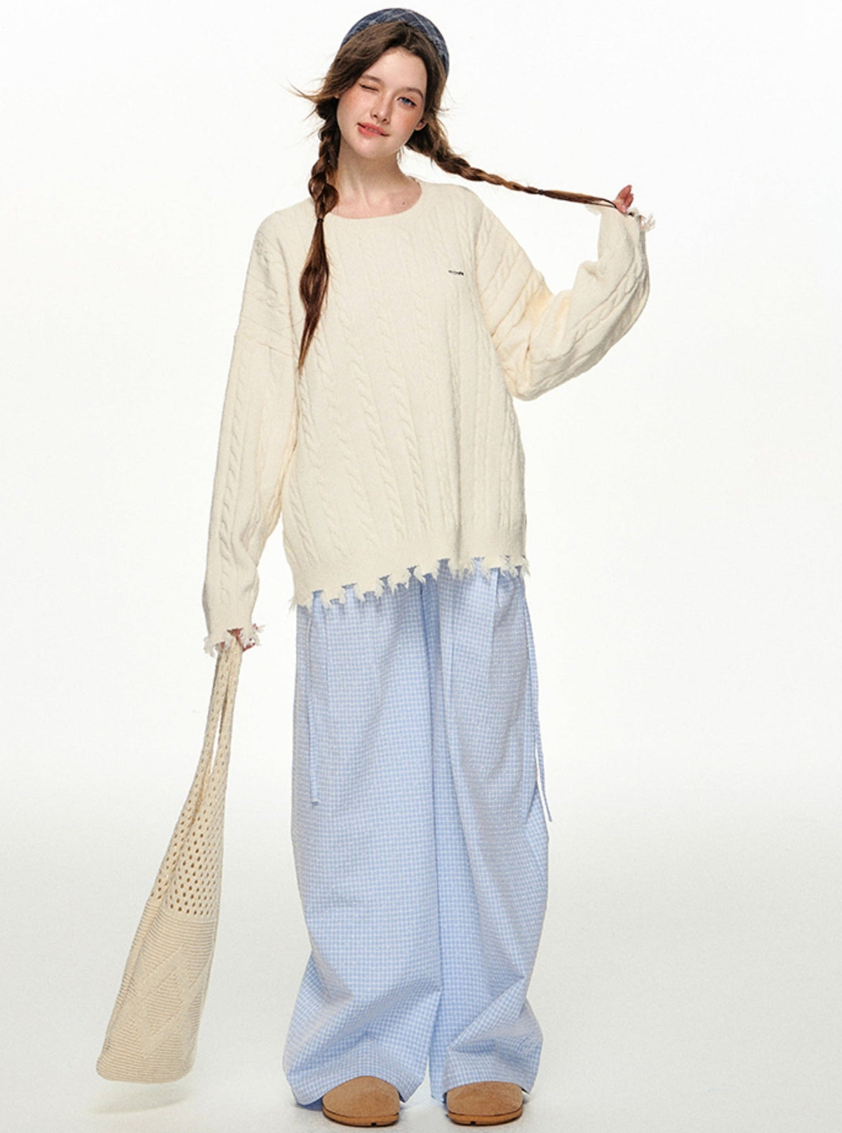 Autumn Color Sweater and Inner Vest Set