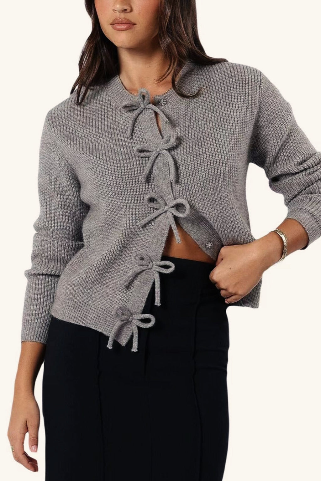 Knit Cozy Long-sleeve Cardigan