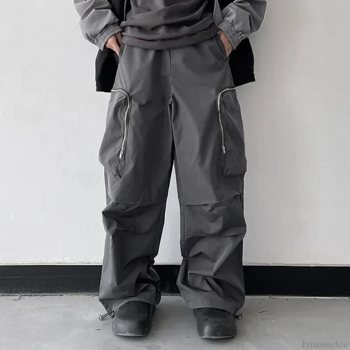 Black Baggy Cargo Pants