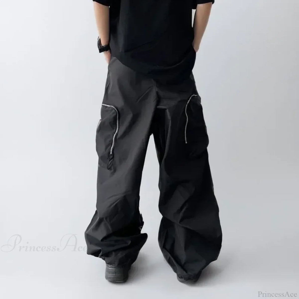 Black Baggy Cargo Pants
