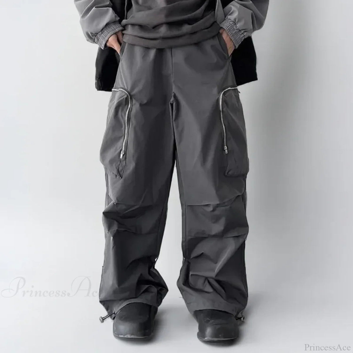 Black Baggy Cargo Pants