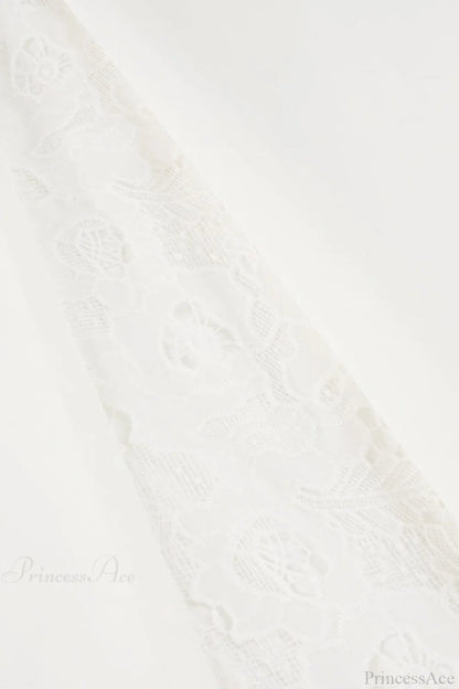Lace Patchwork Maxi Skirt