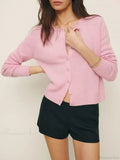Button-down Long Sleeve Soft Knit Cardigan
