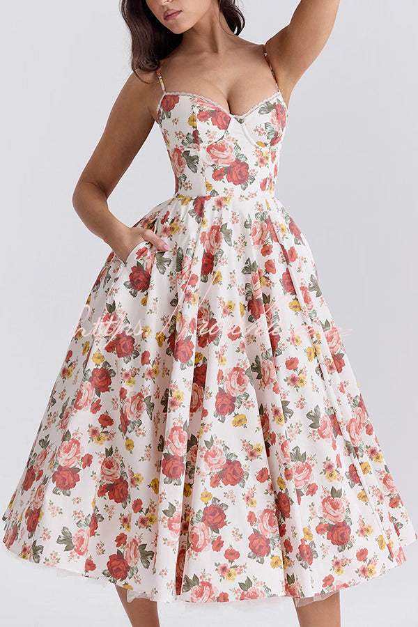 Love Is Love Print Halter Mesh Double Hem Midi Mini Dress