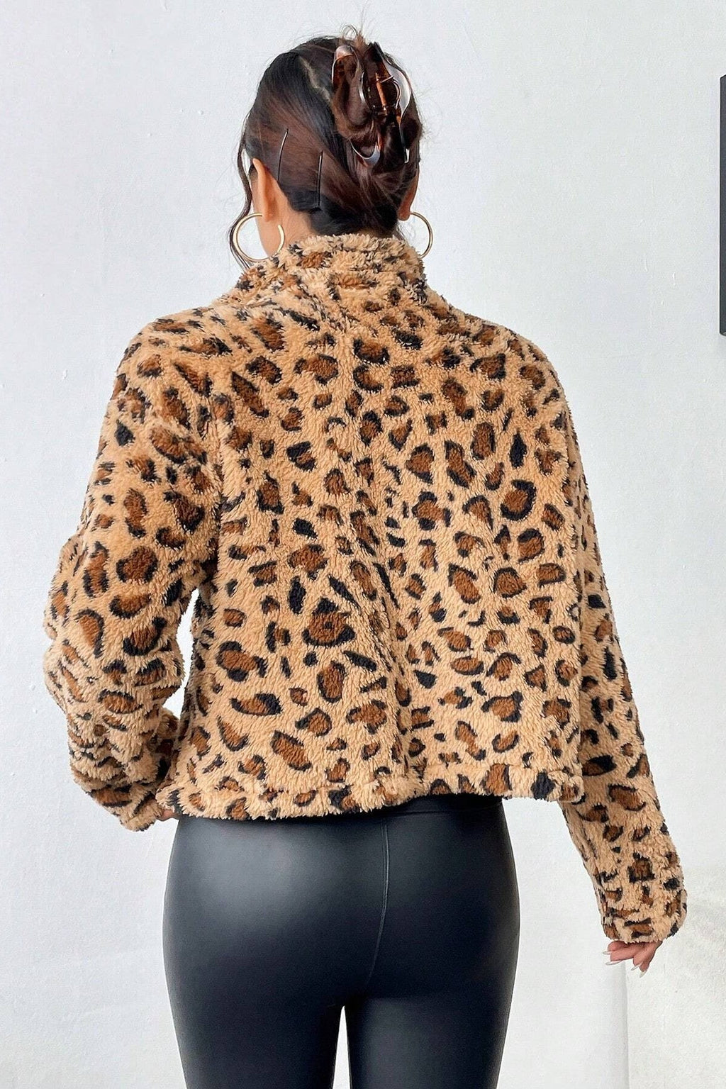 Reversible Fleece Cardigan Coat