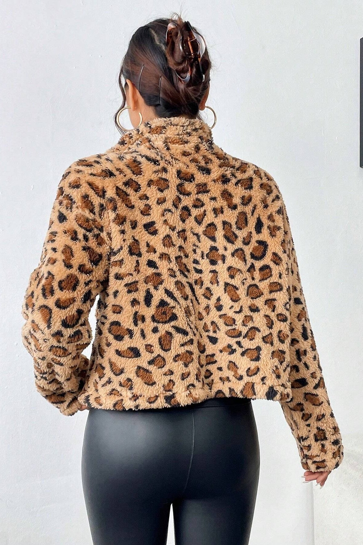 Reversible Fleece Cardigan Coat