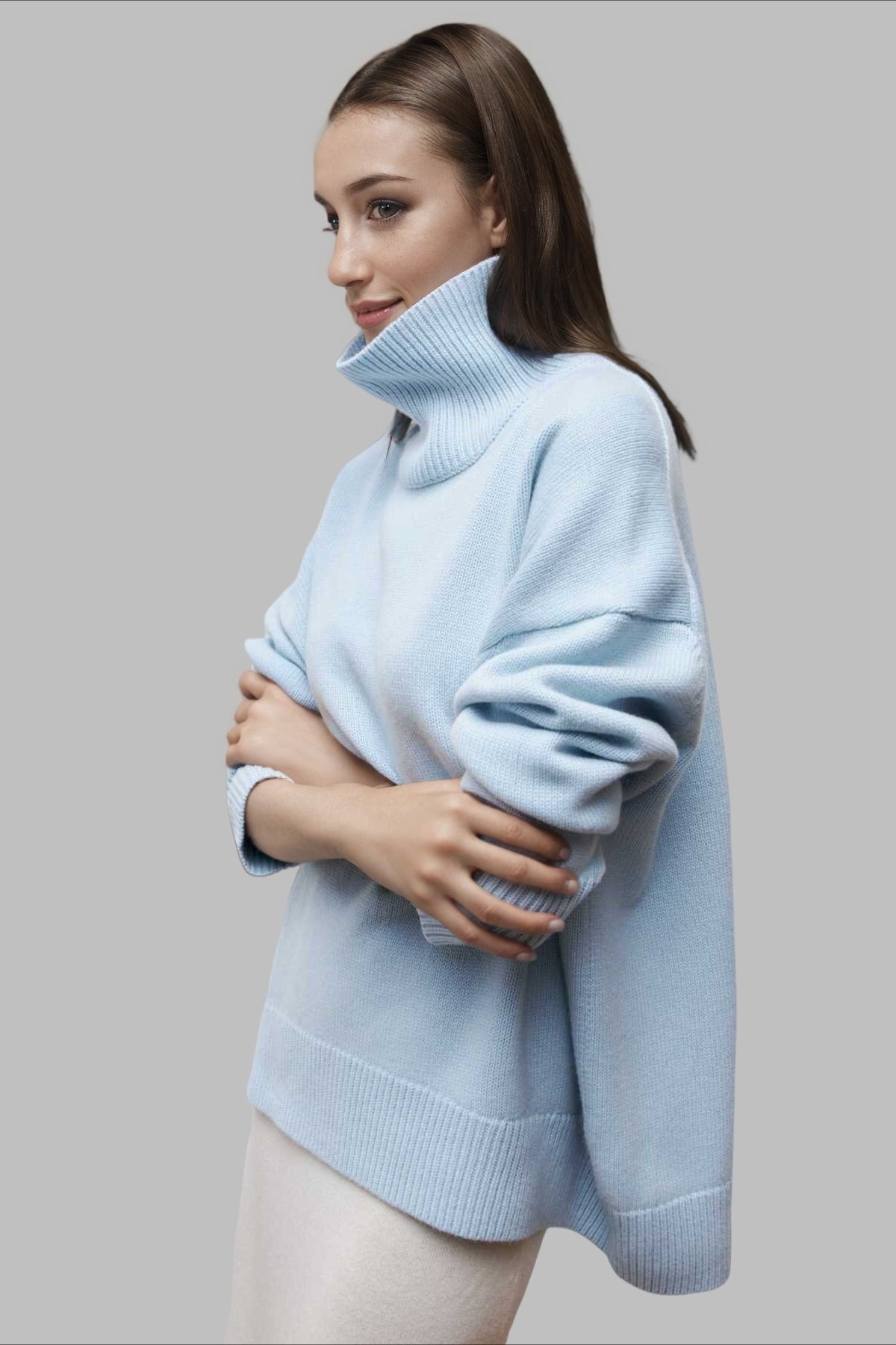 Versatile Turtleneck Euro Sweater