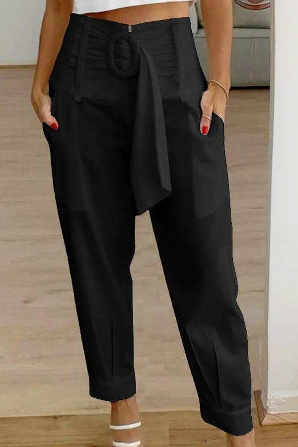 High Waisted Suit Pants